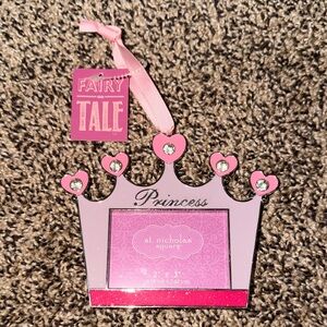 St. Nicholas Square Pink Princess Crown Frame
